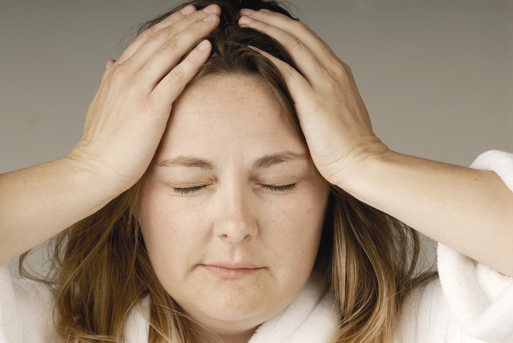 Woman stressed